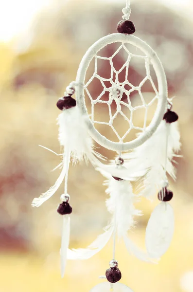 A fehér dream catcher. — Stock Fotó