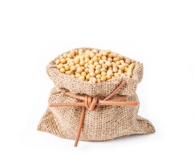 Bir çuval torba soya. 