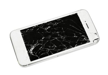 Modern dokunmatik ekran smartphone kırık ekran ile.