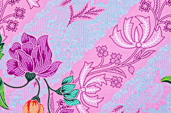 O belo da arte Malaysian Batik Pattern — Fotografia de Stock