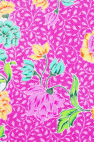 La belle de l'art malaisien Batik Pattern . — Photo
