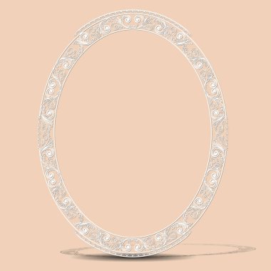 gölge ile kağıt oyma vintage çerçeve yaptı