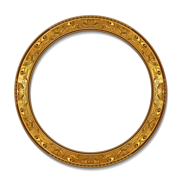 yuvarlak kare altın renk ile gölge