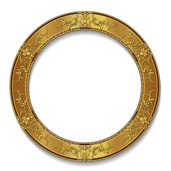 yuvarlak kare altın renk ile gölge