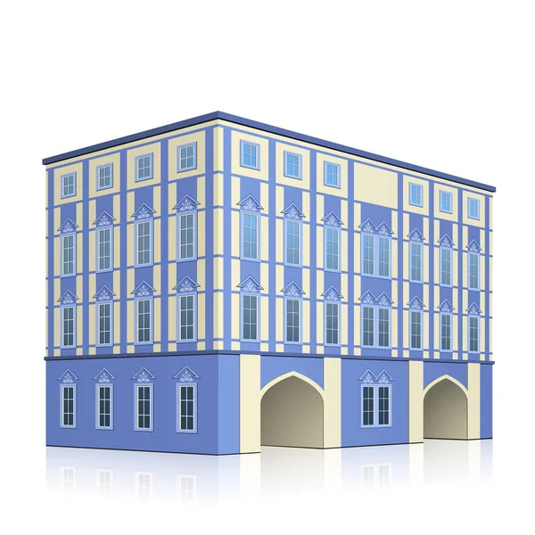 bir giriş ve yansıma ile ofis binası