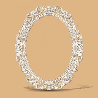 gölge ile kağıt oyma vintage çerçeve yaptı