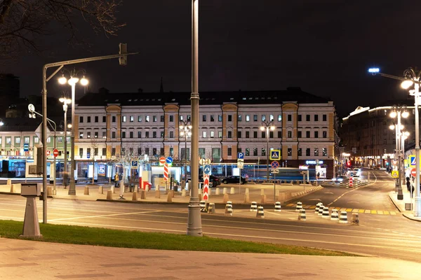 Straat Van Nacht Moskou — Stockfoto