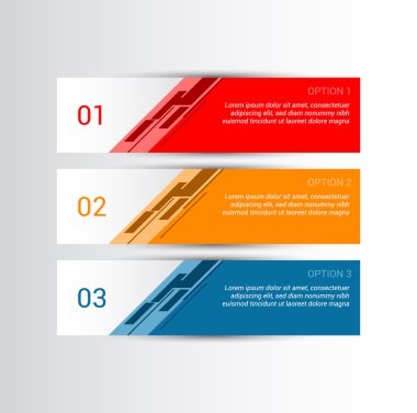 Tasarım afiş şablonu. Vektör çizim