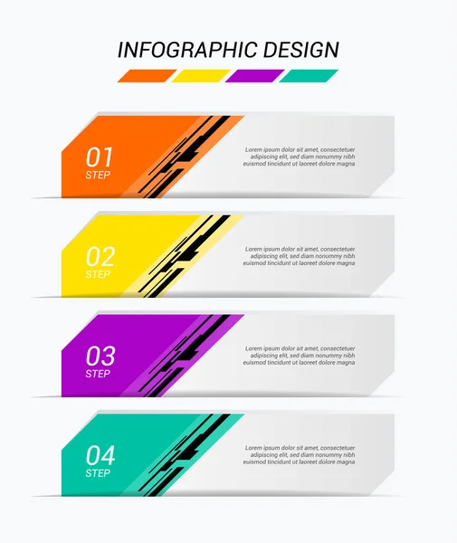 Modern infographics sablon. Vektor. — Stock Vector