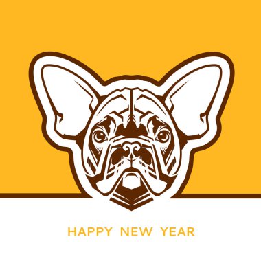 Köpek. 2018 Çin yeni yılı sembolü. 