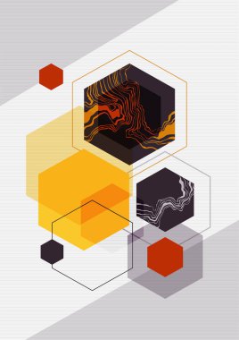 Modern geometrik Tasarım poster. Yaratıcı kavramı.