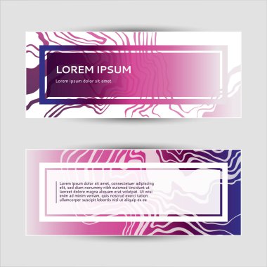 Afiş kümesi. Modern soyut tasarım. 