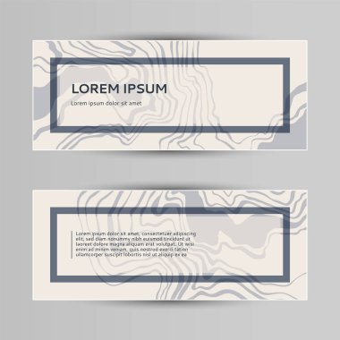 Banner mermer duvar doku ve arka plan ile. Tasarım şablonu. Modern desen.