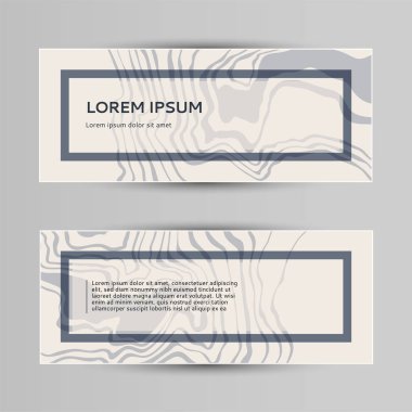 Banner mermer duvar doku ve arka plan ile. Tasarım şablonu. Modern desen.