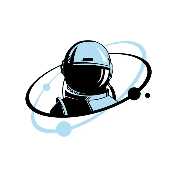 Astronaut Space Illustration Vector — Stock Vector