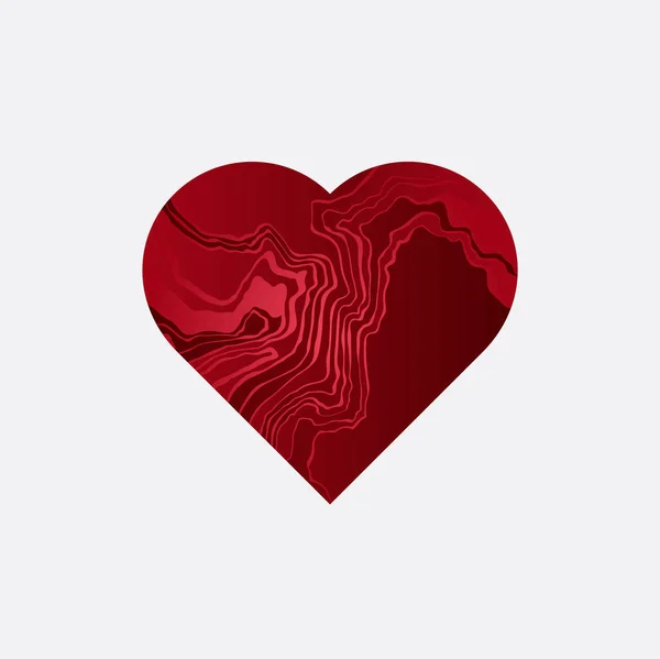 Diseño Símbolo Forma Corazón Vectorial — Vector de stock