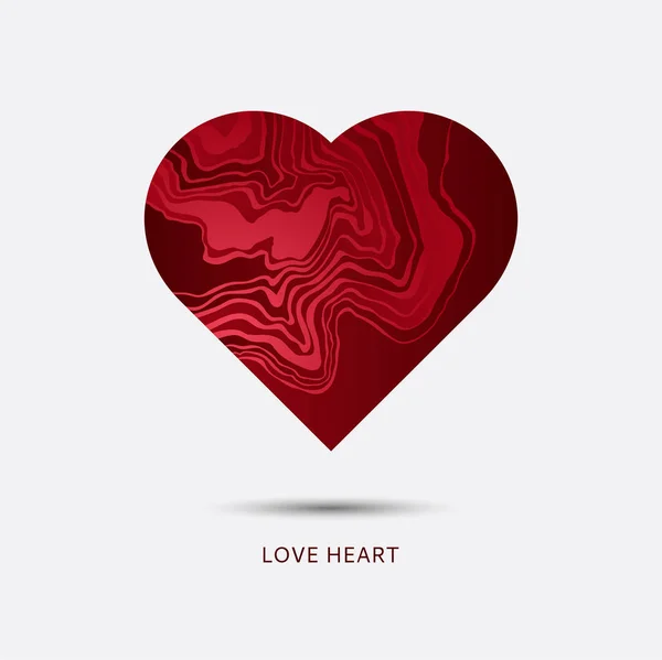 Diseño Símbolo Forma Corazón Vectorial — Vector de stock