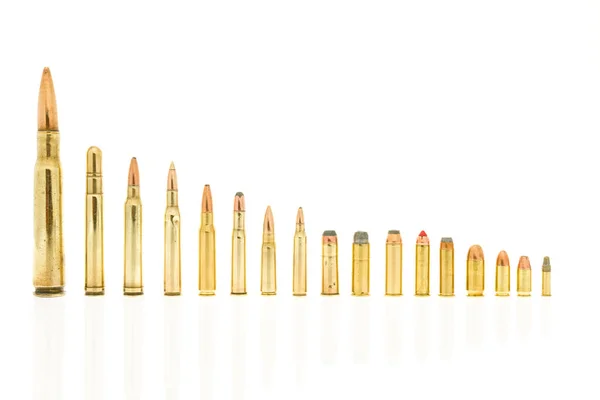 Pistola e munição de espingarda — Fotografia de Stock