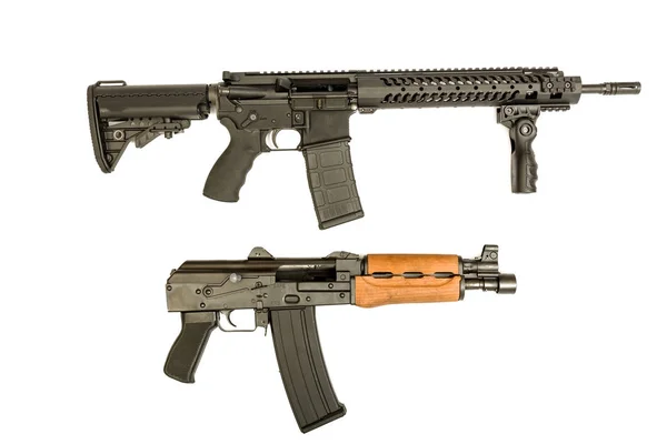 AR-15 and AK-47 — Stock Photo, Image