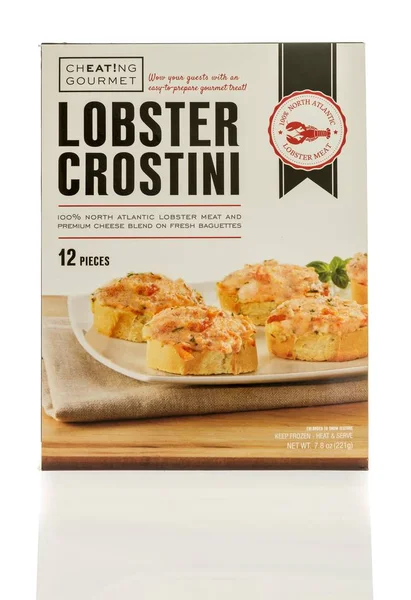 Caixa de lagosta crostini — Fotografia de Stock