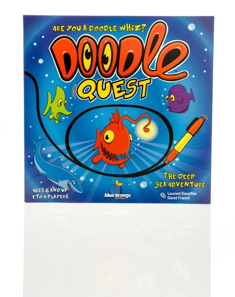 Doodle quest oyunu — Stok fotoğraf