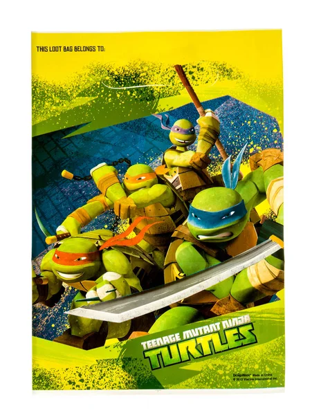 Loot-bag av teenage mutant ninja turtles — Stockfoto