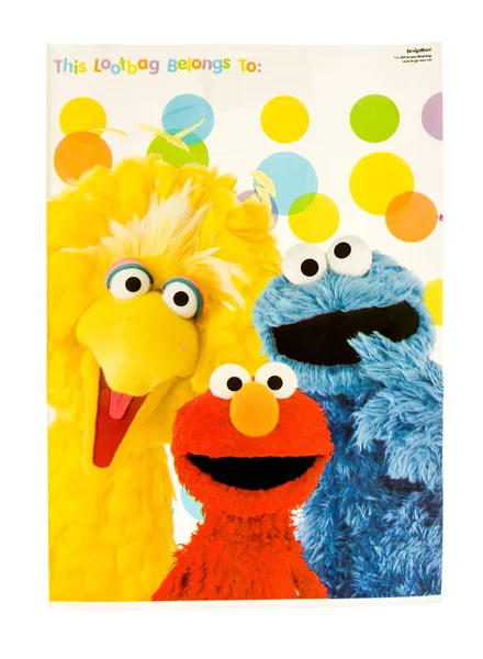 Loot-bag av sesame street — Stockfoto