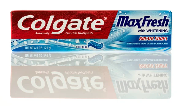 Package of the colgate toothpaste — Stock Photo, Image