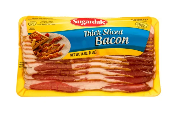 Paket med bacon — Stockfoto