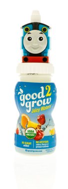 Bir şişe meyve suyu.