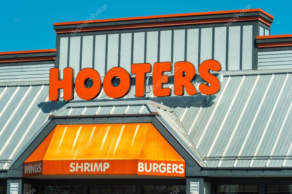 Madison, WI - 13 September 2017: Hooters restaurant sign.
