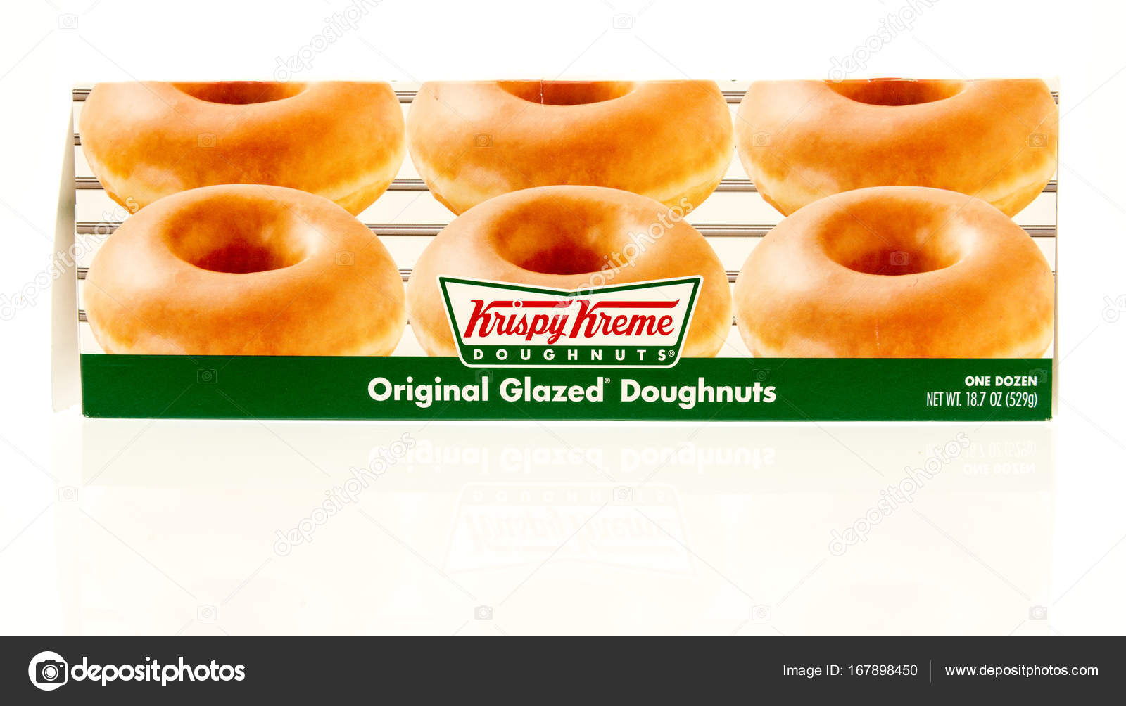 Box of Krispy Kreme Stock Editorial Photo © homank76 167898450