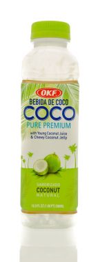 Bir şişe meyve suyu.