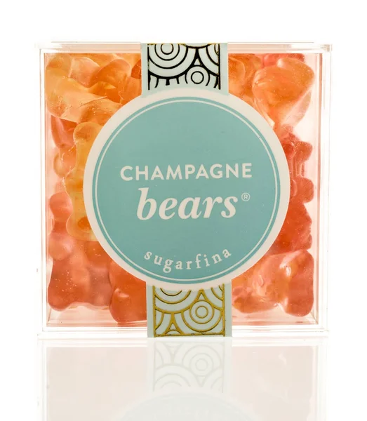 Behälter mit Champagner-Bären — Stockfoto