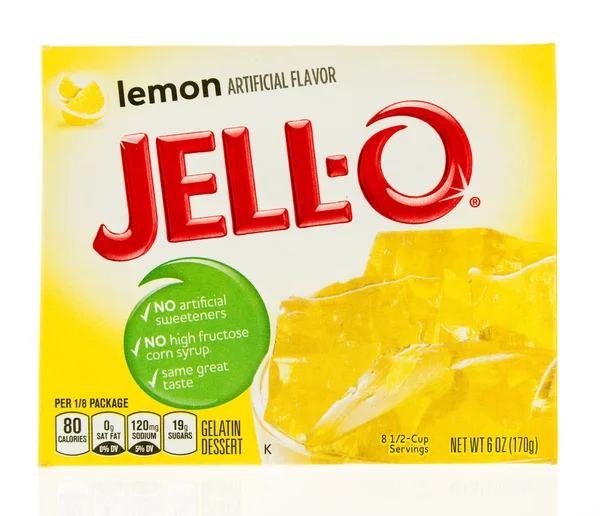 Doos van Jello — Stockfoto