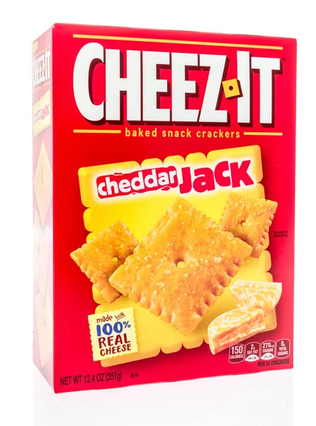 Scatola di cheez questo cracker — Foto Stock