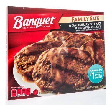 Dondurulmuş yemek izole