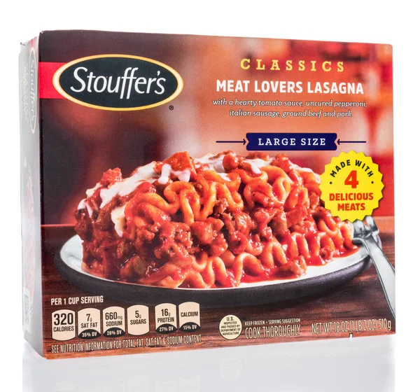 Jantar congelado de Stouffer — Fotografia de Stock