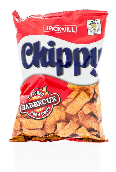 Vesker med chips – stockfoto