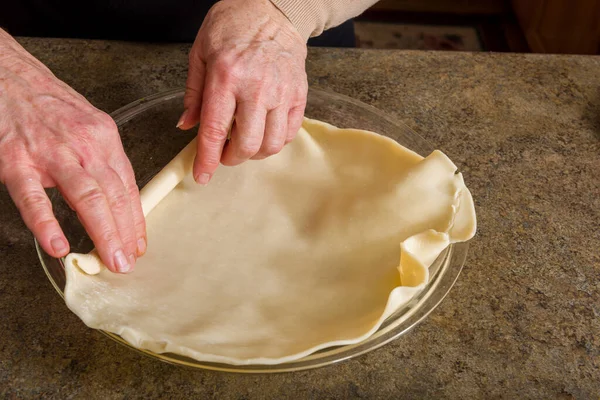 Preparação de torta de abóbora — Fotografia de Stock
