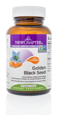 Winneconne, WI - 24 Mart 2020: İzole edilmiş bir arkaplanda Yeni Bölümler altın tohum takviyesi.