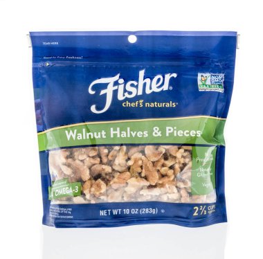 Winneconne, WI - 17 Nisan 2020: Fisher şeflerinin seçtiği bir paket izole bir arka planda geziniyor.