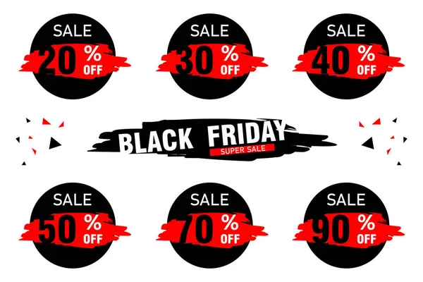 red discount stickers set. vector collection, you can simply change color and size.design