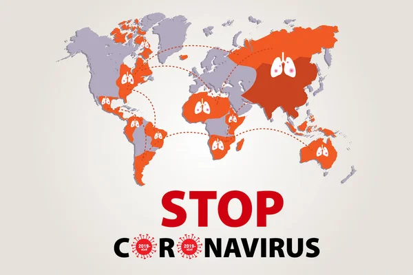 China Lucha Contra Brote Coronavirus Brote Coronavirus 2019 Nc0V Concepto — Vector de stock