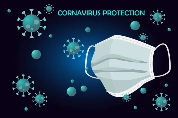 Novel Corona Virus 2019 nCoV conselho vetor de design plano. Do e Donts. Protecção — Vetor de Stock