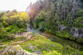 Pohled na řeku Hornad ve slovenském ráji