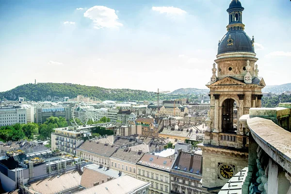 Vista aérea de Budapeste da basílica de St. Stephens — Fotografia de Stock