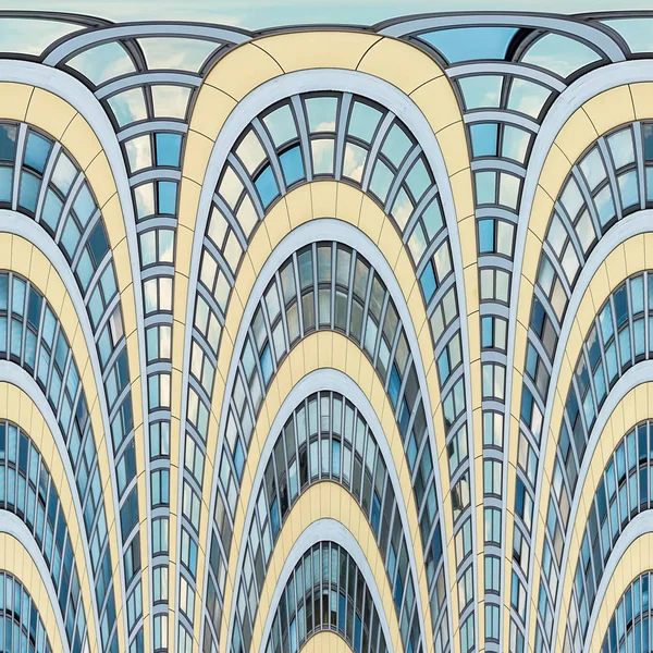 抽象的な背景 - 行で近代的な建物の窓 ロイヤリティフリーのストック写真