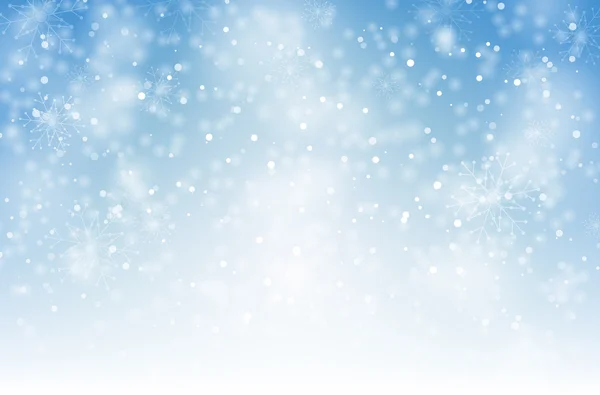Winter achtergrond met snowlakes — Stockvector