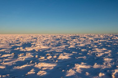 Kış minimalist yatay, kopya alanı